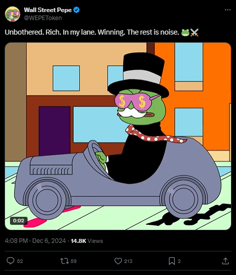 Wall Avenue Pepe: From M to M in 24h – Meme Coin Mania? Wall Avenue Pepe: From M to M in 24h – Meme Coin Mania?